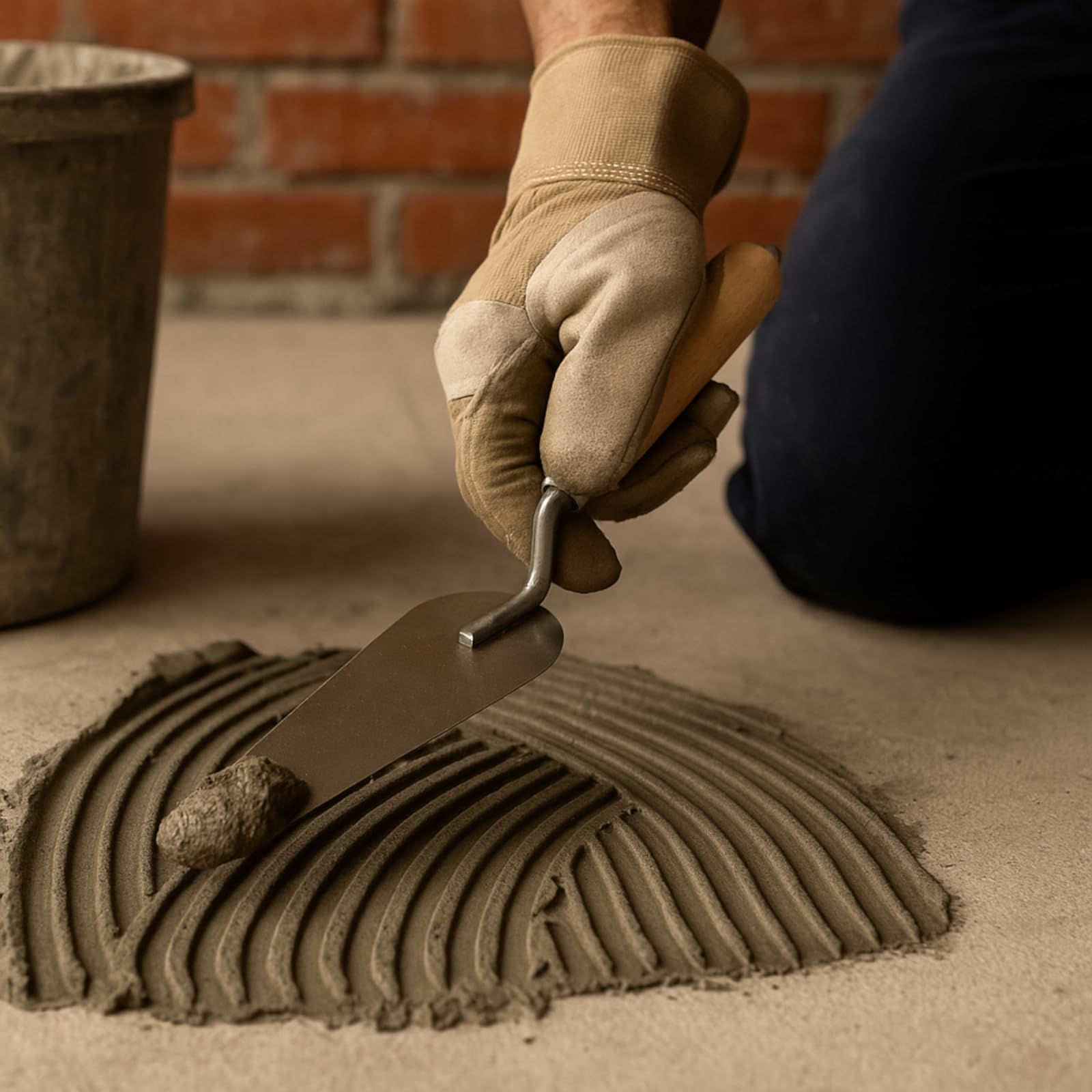 DEWEPRO Cazzuola per lingua per gatti, 160 x 55 x 20 mm, lama in acciaio inox 1,0 mm, mestolo professionale per intonaco e stucco, manico ergonomico in legno di faggio