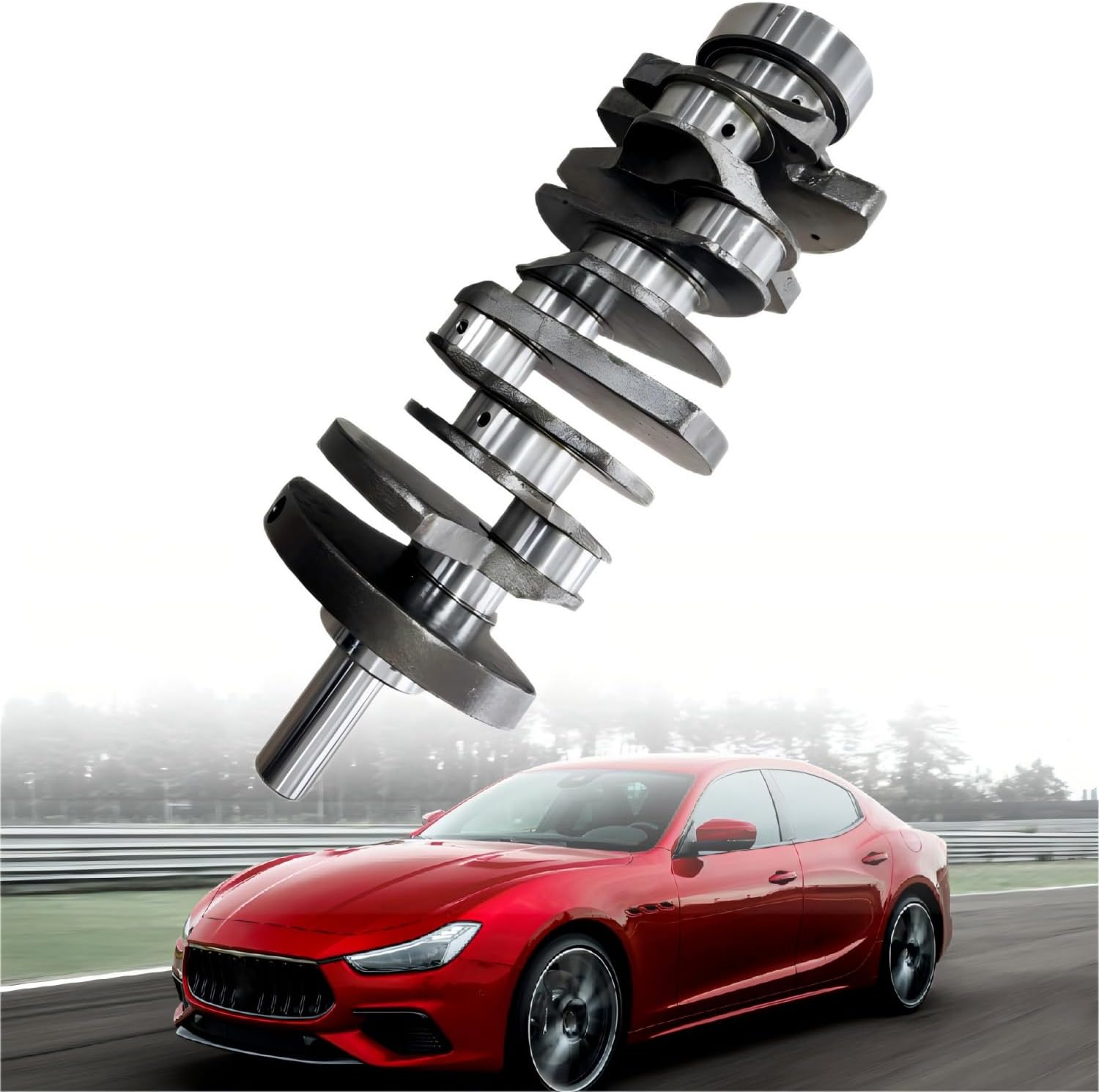 Engine Crankshaft Fit for Maserati Ghibli Levante Quattroporte 3.0L V6 Engine 2013+, 323957 868821