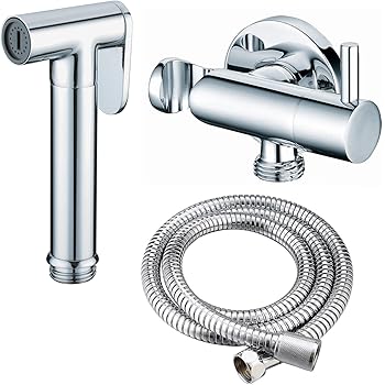 Design Wc Bidet Handbrause Komplettset Mit Absperrventil Rund Amazon De Baumarkt