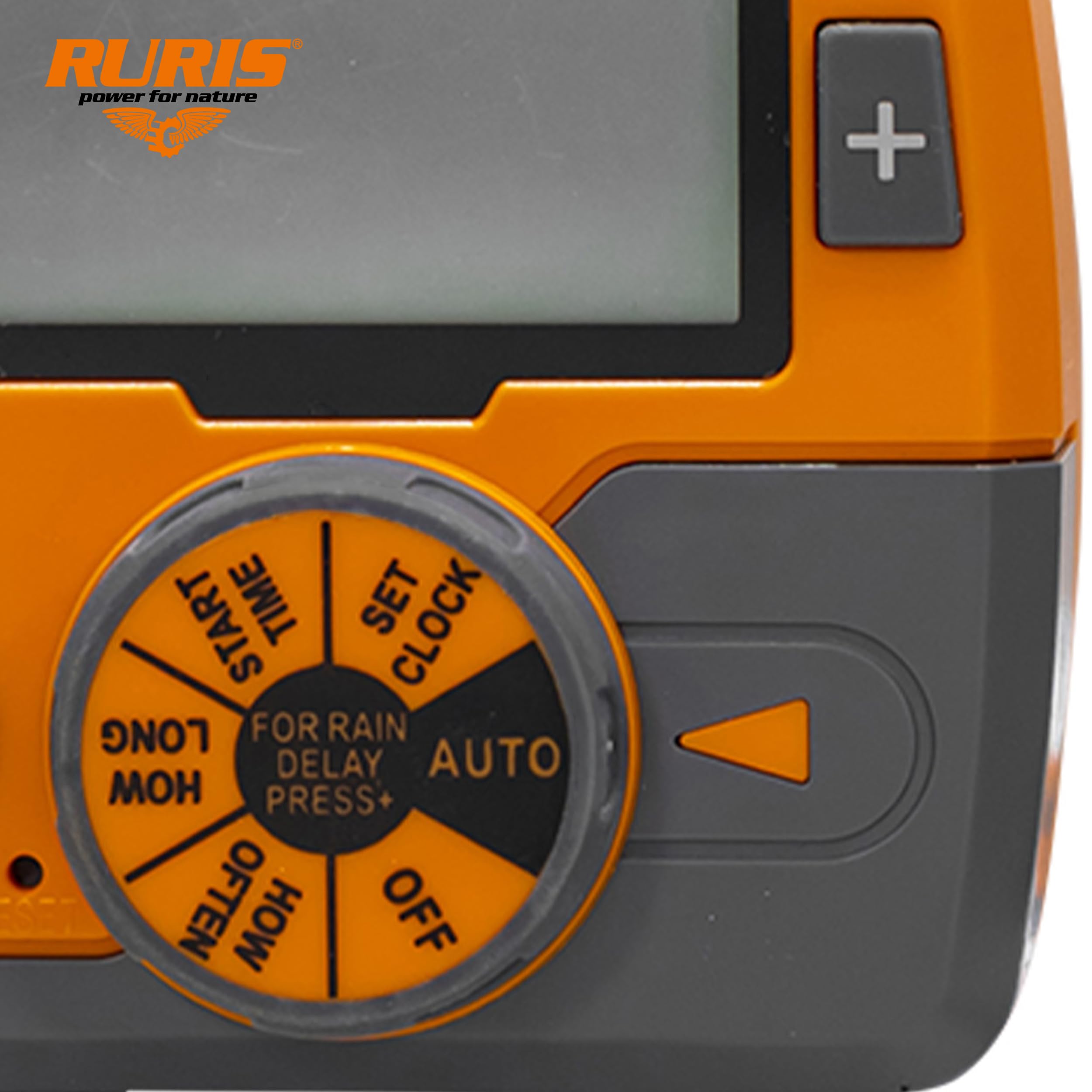 RURIS DIG612 - Programador de riego Digital (Pantalla LCD, Temporizador, 1-360 min, frecuencia 6h-7 días, presión 4-6 Bar, Reductor G3/4 y Adaptador G1 Incluido