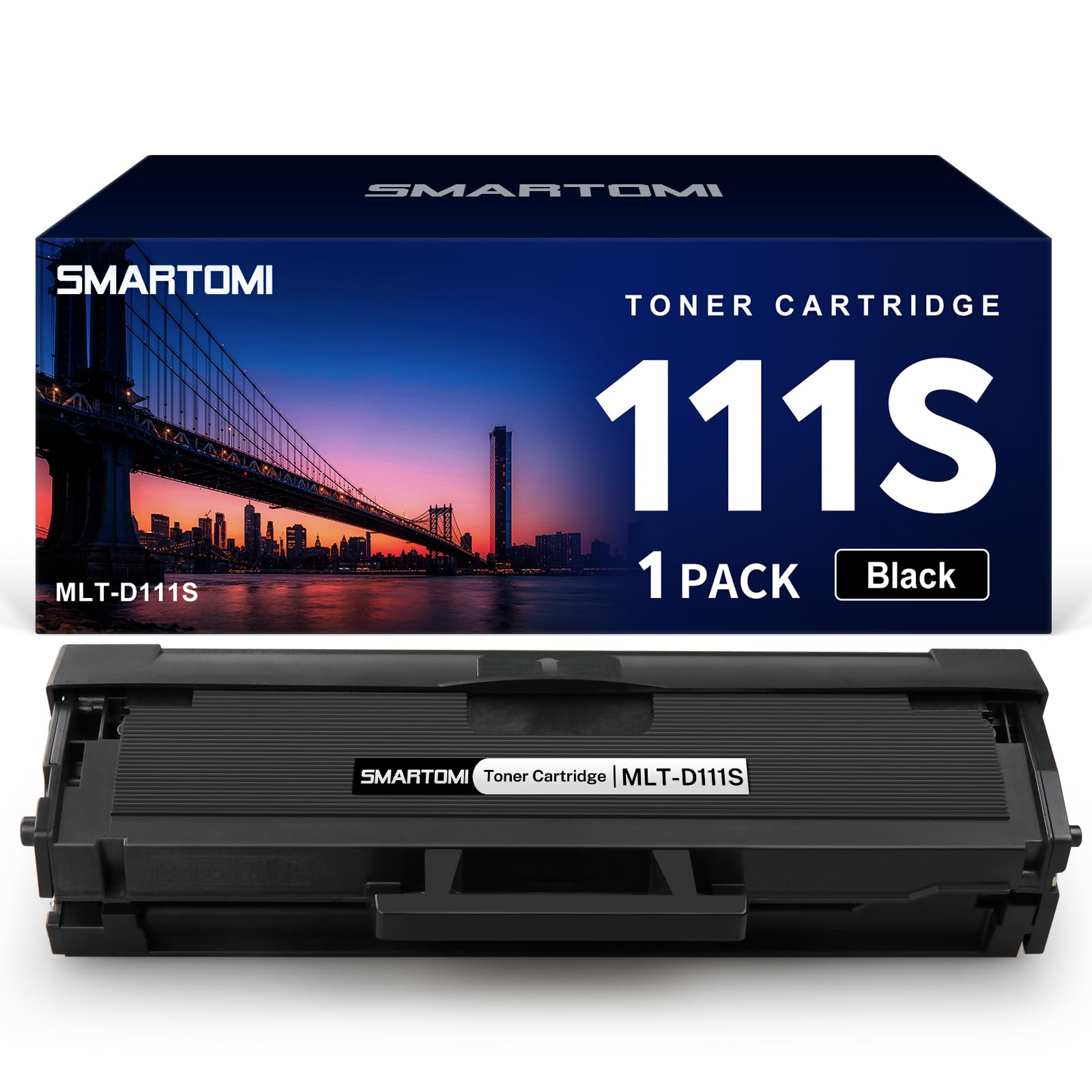 SMARTOMI MLT-D111S Compatible Cartouche de Toner Remplacement pour Samsung D111S MLT-D111S D111L pour Xpress SL M2070FW M2026W M2070W M2026 M2022W M2070 M2022 M2020 M2020W M2021 M2071 (Noir, 1-Pack) - 2