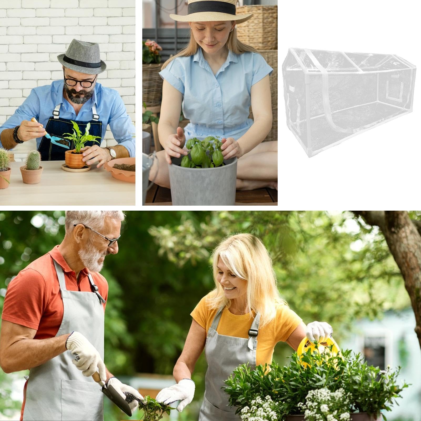 Piccola Serra Capanno Di Protezione Antigelo Trasparente Con Finestra | Tenda Per Fiori Con Cerniera Per La Coltivazione E Il Giardinaggio Invernali In Casa Con Vasi In Terrazzo E Cortile