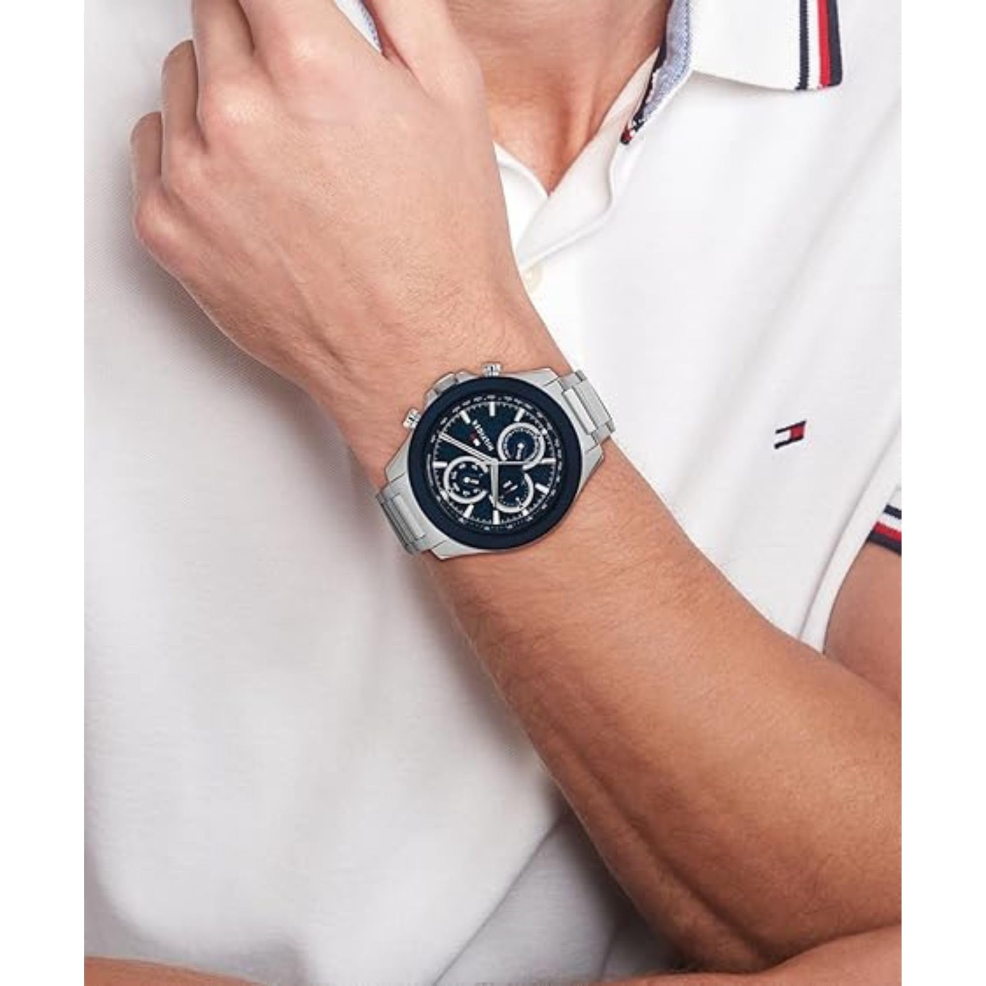 Tommy Hilfiger Men's Stainless Steel Racing-Inspired Watch (Model 1792080)