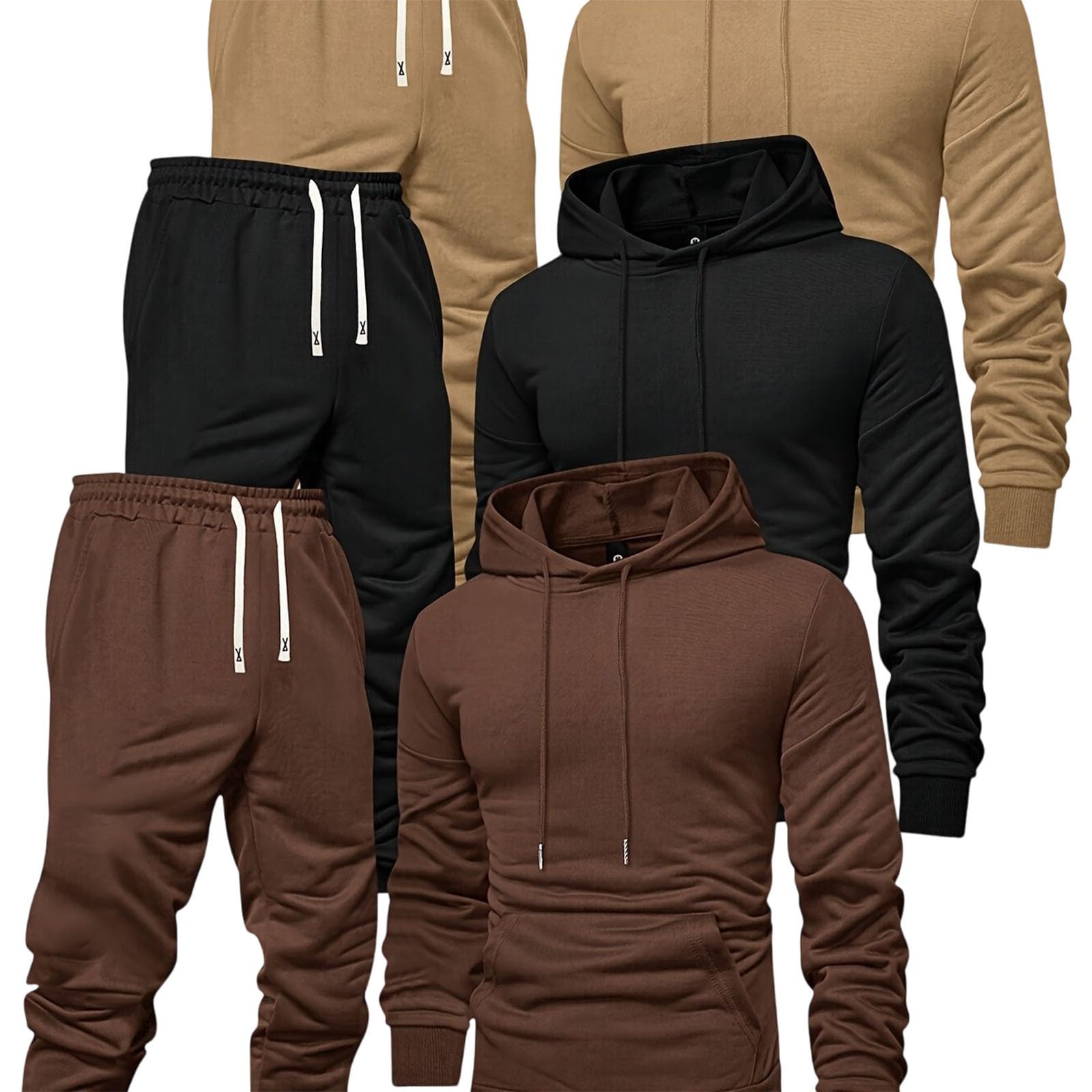 Chandal Hombre Completo Sudaderas con Capucha Térmico Entretiempo Hip Hop