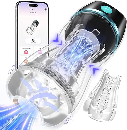 Miniatura 26 de EINSEO Masturbador masculino interactivo AI - Juguetes sexuales masculinos para adultos, juguetes sexuales masculinos con 7 modos de empuje y 7