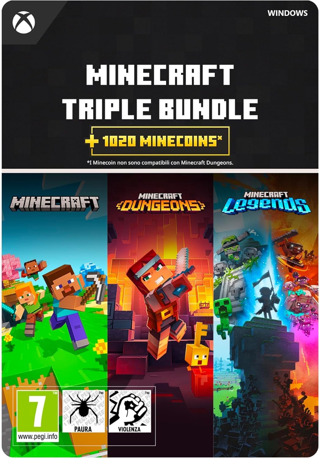 Minecraft Triple Bundle (Windows) │ Windows - Codice download