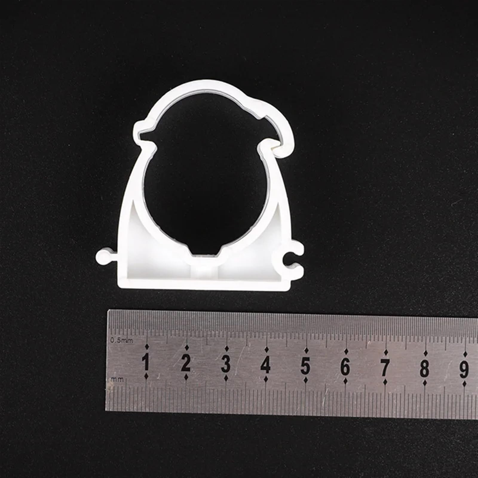 Lot de 10 Colliers de Serrage en U en Plastique Blanc for Tube de Tuyau d'eau de diamètre 16 mm, 20 mm, 25 mm, 32 mm, 40 mm, 50 mm Connecteur de Collier de Serrage(50mm)