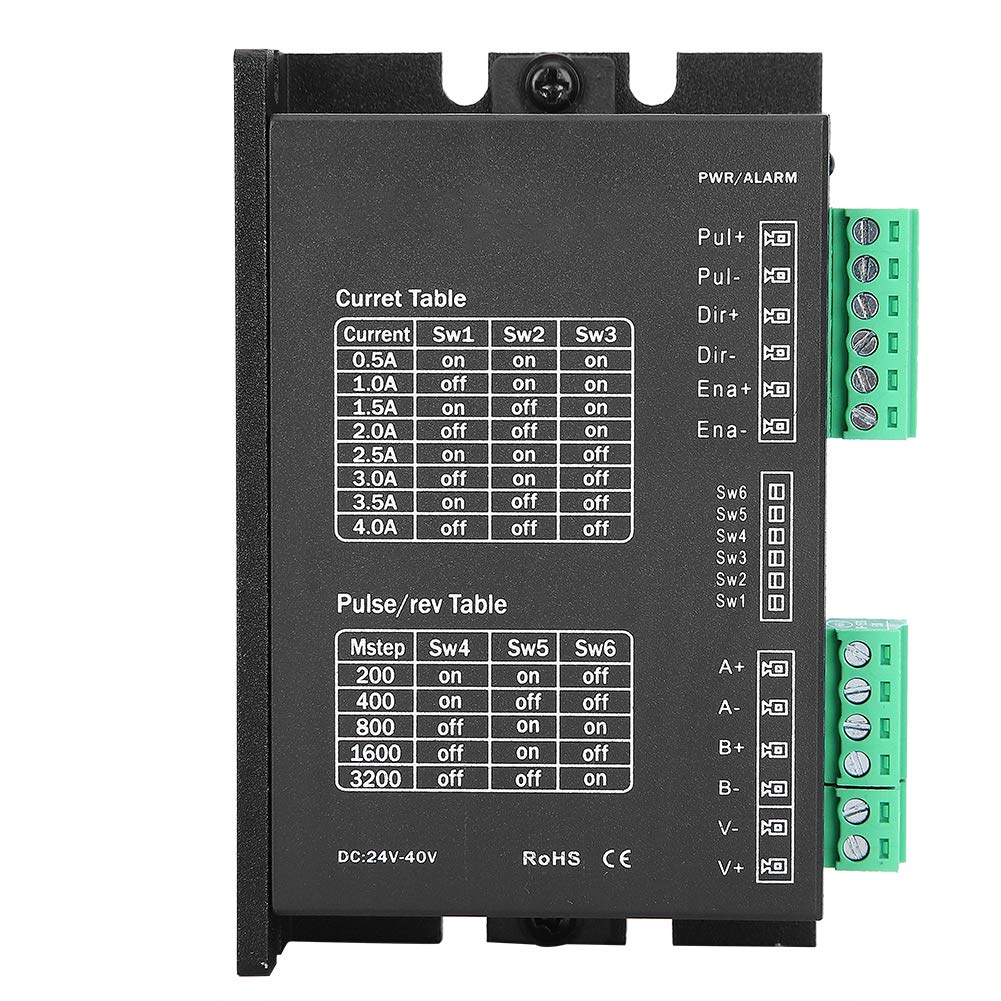 Silnik krokowy Nema 23 z kierowcą, 24V/3A 1500obr/min 2-fazowy FY56EM300A + FYQM404A Silnik krokowy z kierowcą 1 NM 1,8 ° 56 Przemysłowy silnik krokowy sterowania