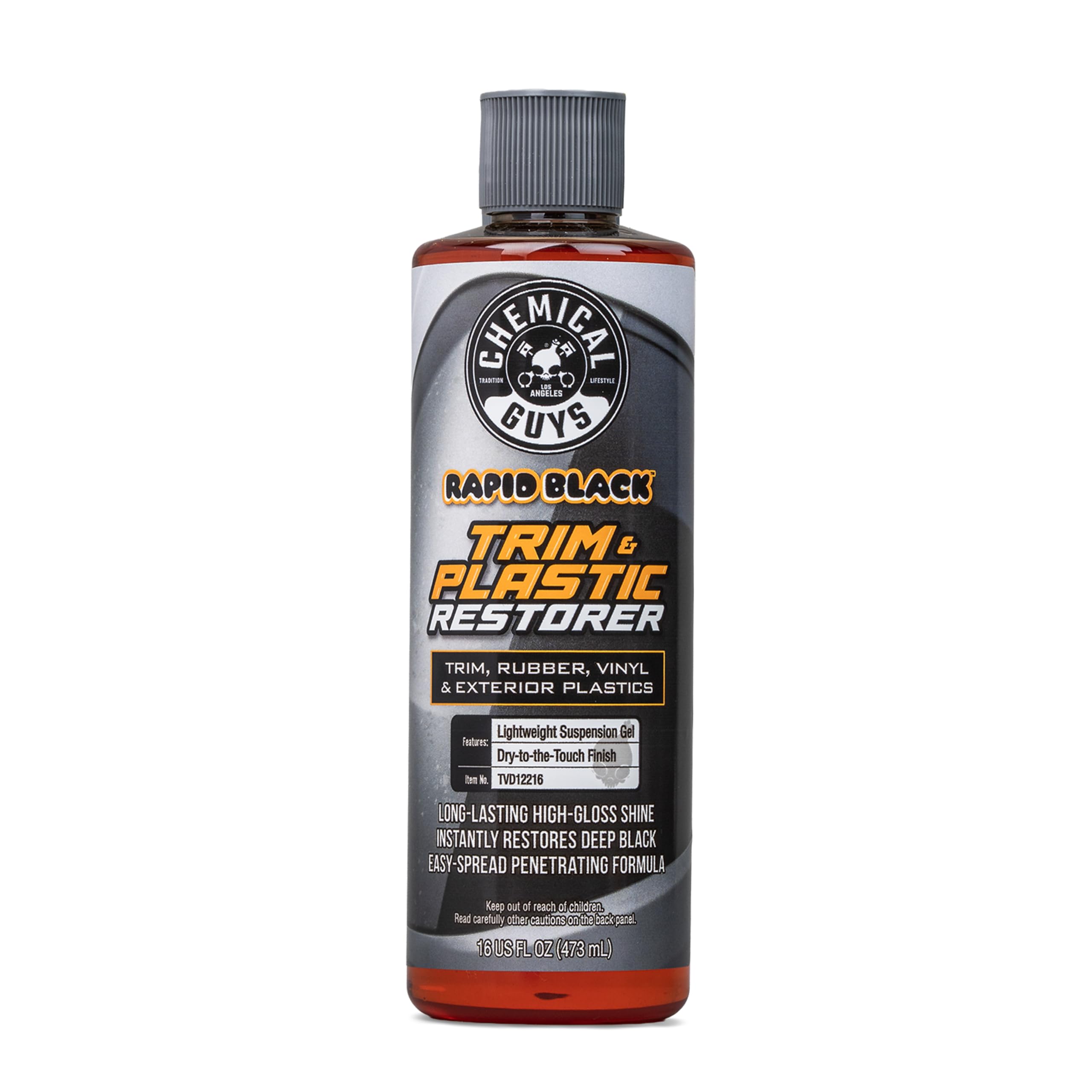 Chemical Guys, Black Trim Restorer Gel for Exterior Plastic &amp; Rubber, 16 oz