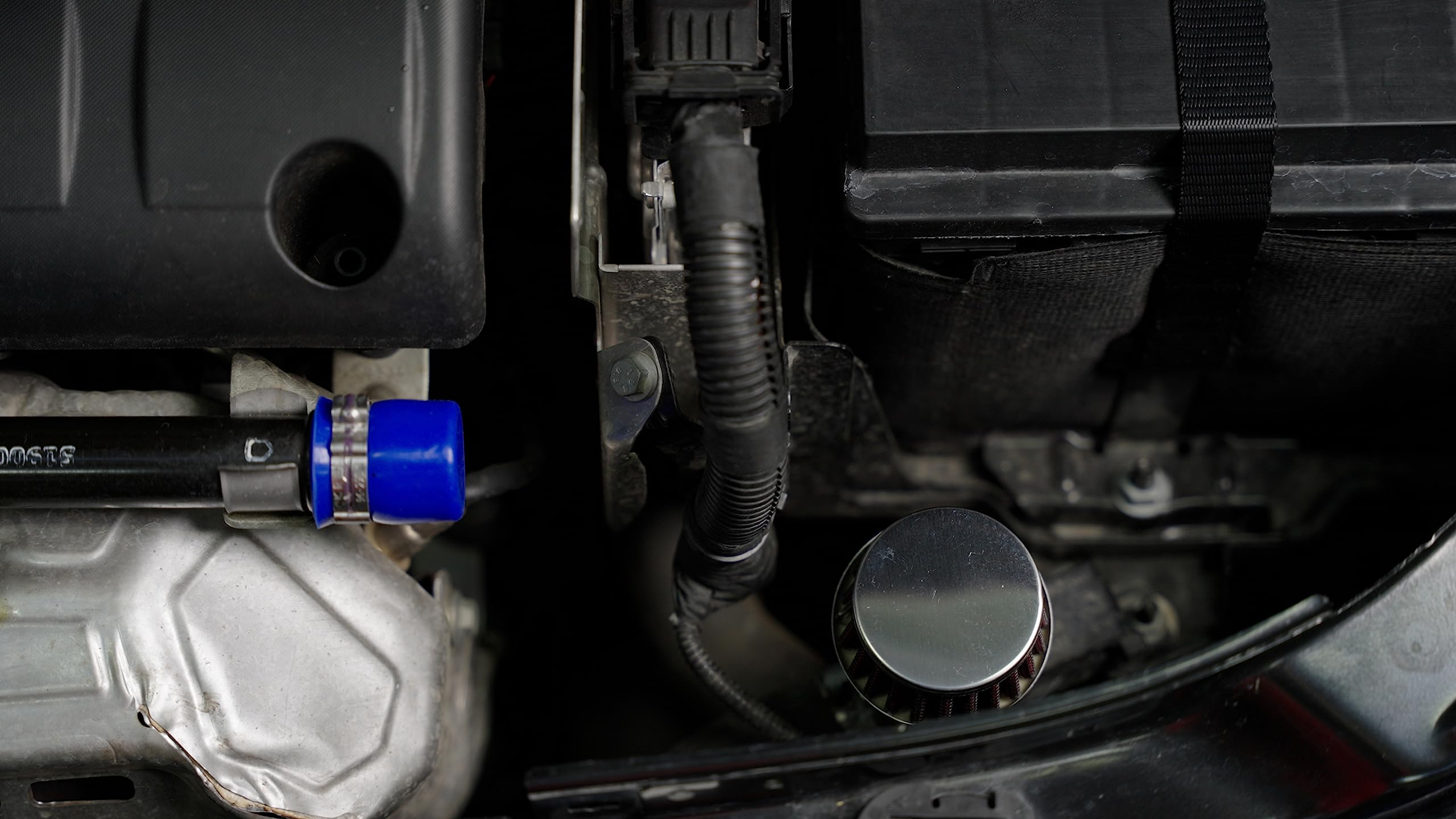 Simoni Racing ABTX Kit Pop-off con Mini Filtro Aria Conico Cromato per Abarth ed Alfa Romeo