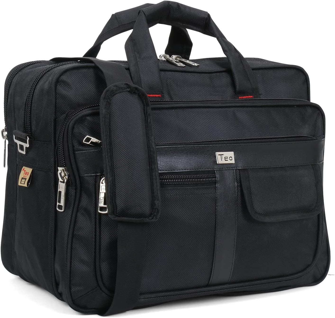 Small size 23 Ltrs, 14 Inch Polyester Multipurpose Messenger Bag, For Mechanics, Electrician & Technician/Tool Bag/Shoulder, office Bag with 7 Pockets & Compartments - Black