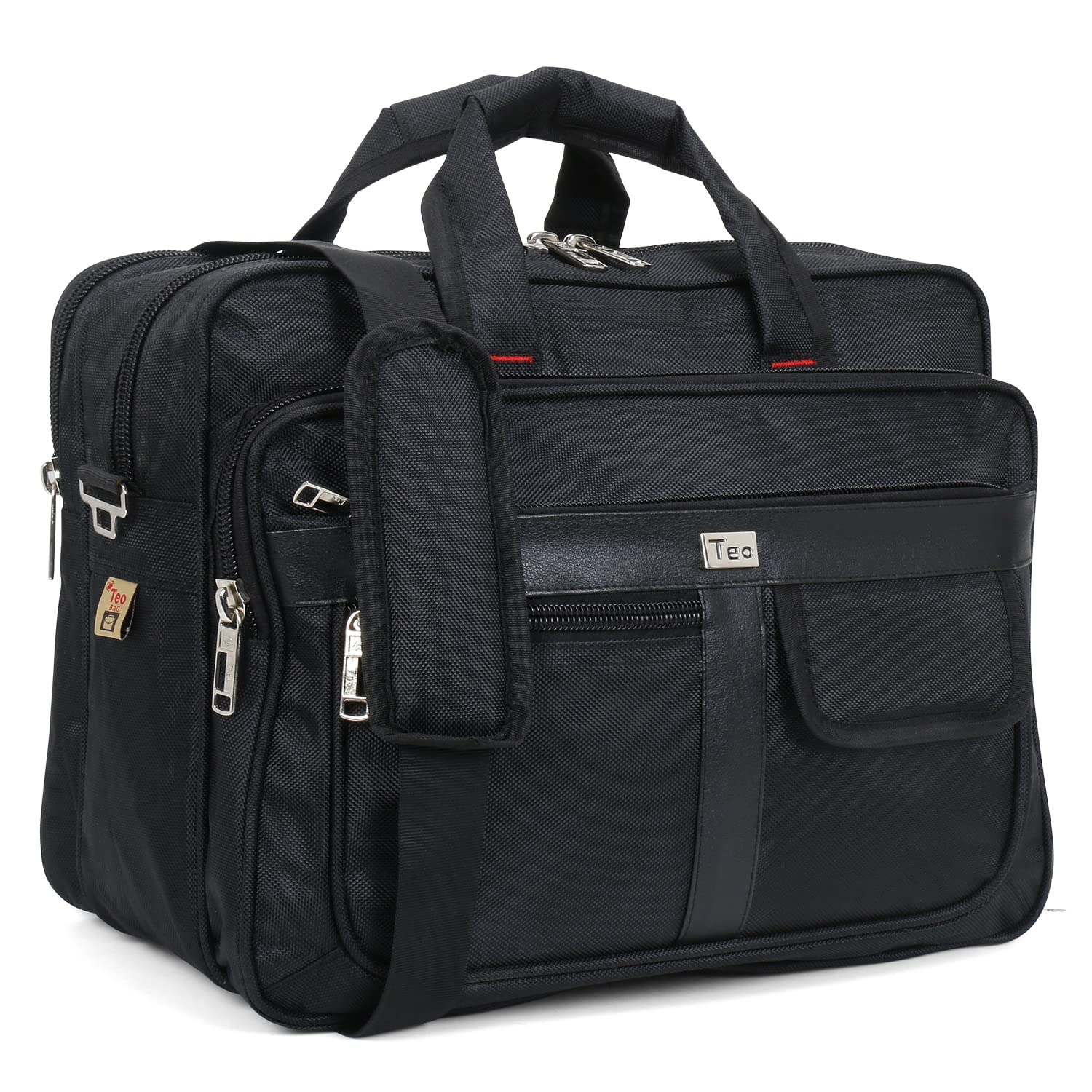 Small size 23 Ltrs, 14 Inch Polyester Multipurpose Messenger Bag, For Mechanics, Electrician & Technician/Tool Bag/Shoulder, office Bag with 7 Pockets & Compartments - Black