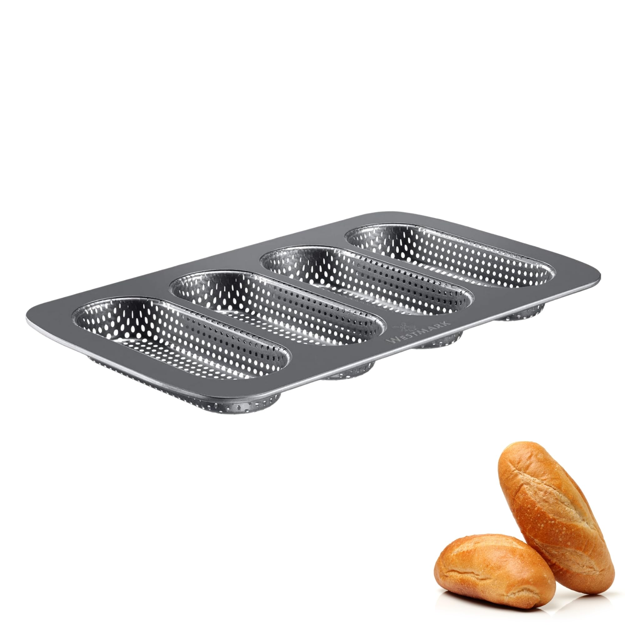 Moule mini-baguette Westmark plaque cuisson 4 places noire 0,90 kg
