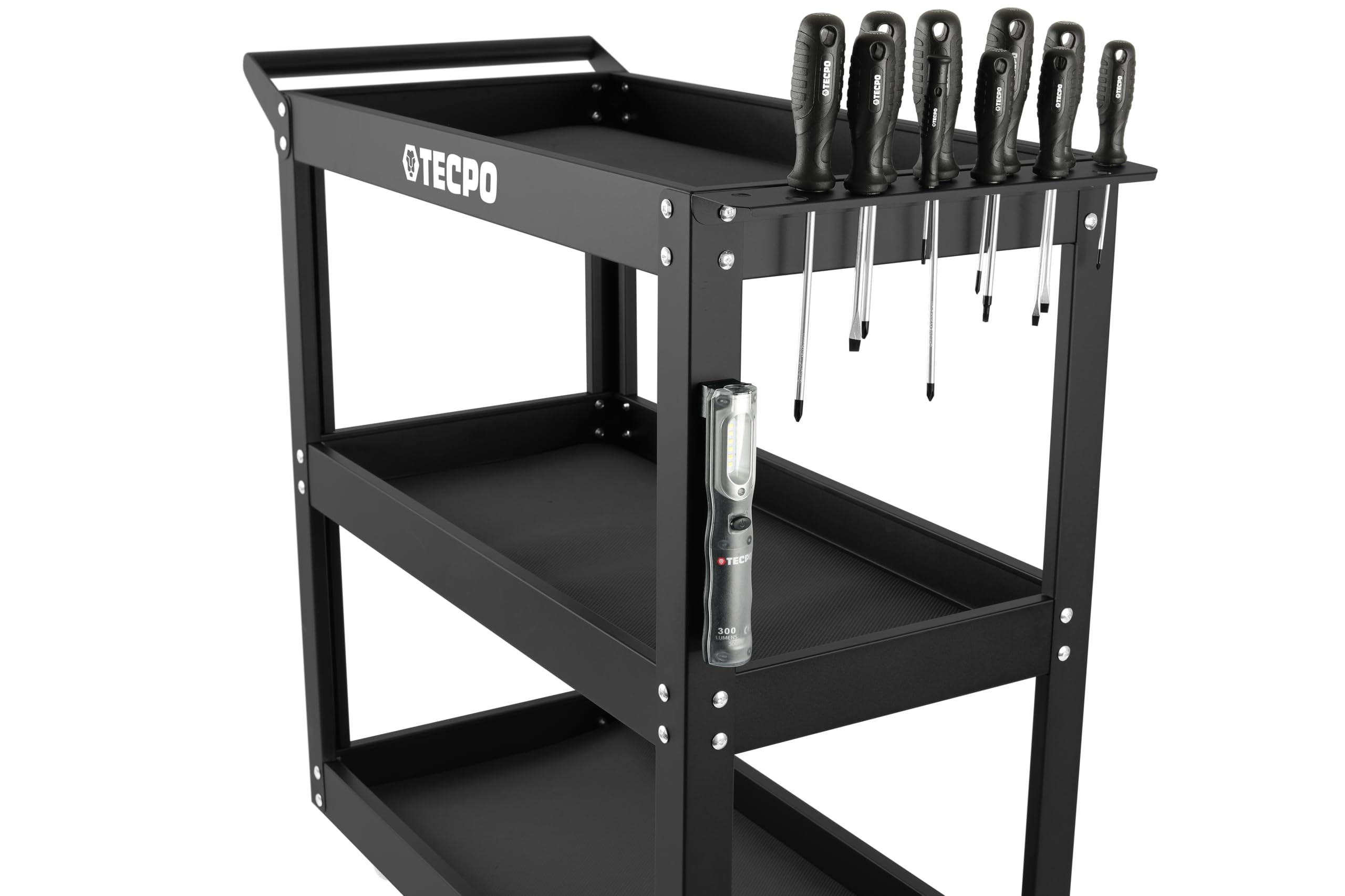 TECPO Carrello portautensili, 300 kg, carrello da officina, carrello di montaggio