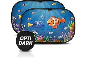 Car Shade for Back Window with UV Protection for Babies (Pack of 2) - 20"x12"