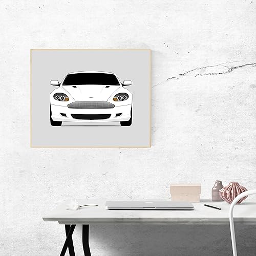 Miniatura 7 de Aston Martin DB9 (2004-2011) Inspired Poster Print Wall Art Decor Handmade (Unframed)