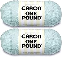Vista 44 de Caron Hilo blanco de una libra, paquete de 2 unidades de 16 onzas, acrílico, 4 medianos (peinado), 812 yardas, tejido/ganchillo