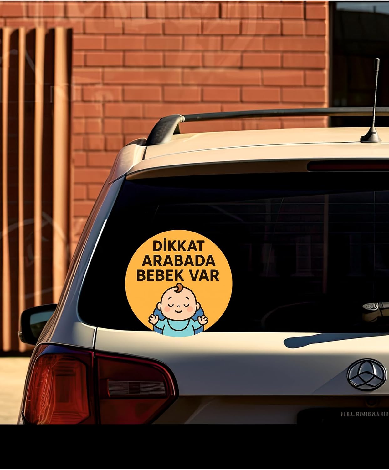 Dikkat Arabada Bebek Var Araba Etiketi & Sticker