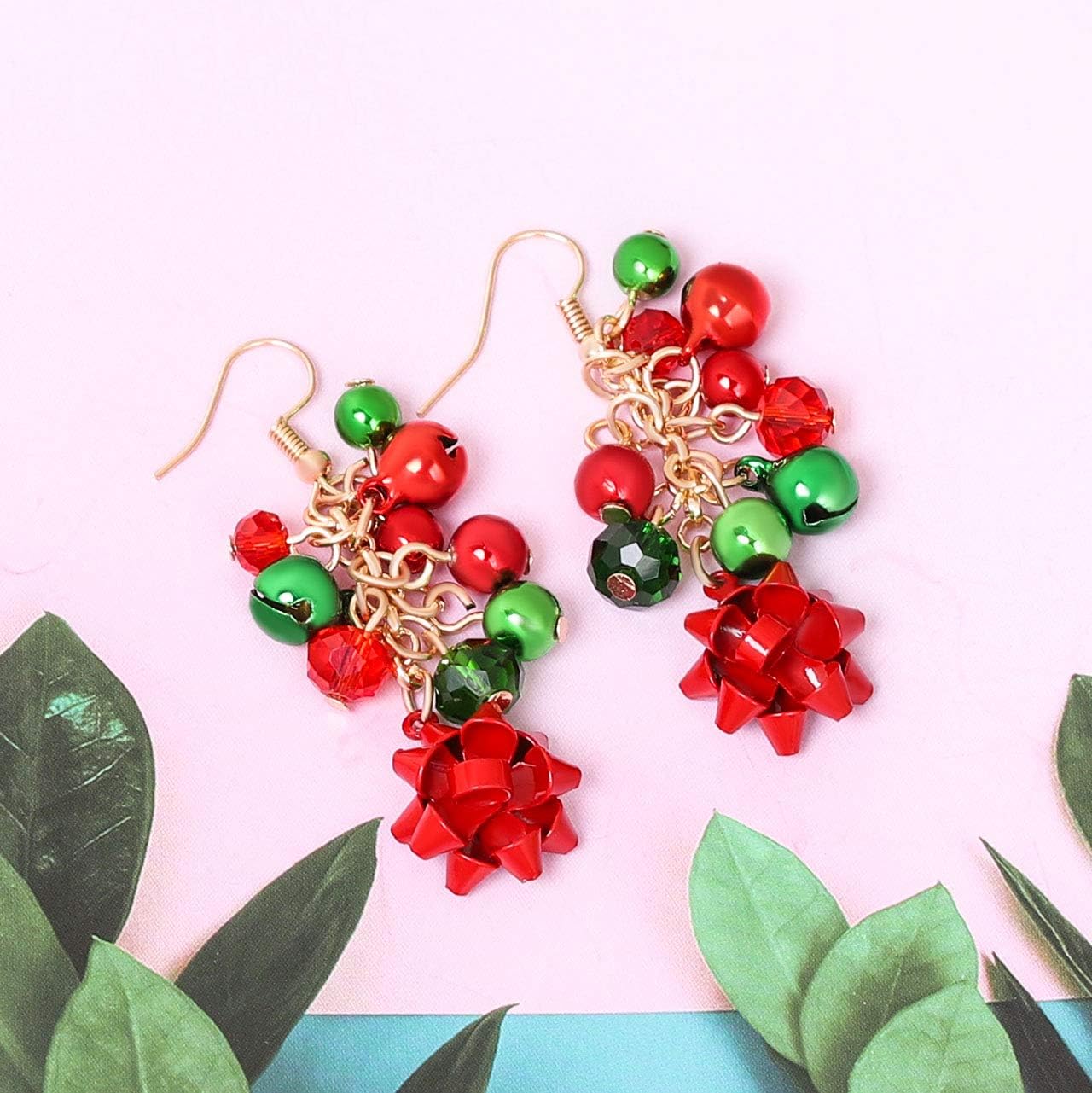 Christmas Earring Set Jingle Bell Drop Dangle Earrings Holiday Party Gift for Women - Image 4