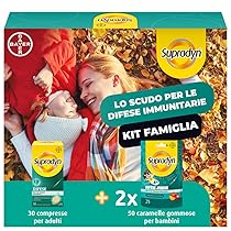 Supradyn Difese Kit Integratore Multivitaminico Alimentare Completo, con Vitamina C, Vitamina D e Zinco per il Sistema Immunitario, 50 Caramelle Gommose + 30 Compresse Effervescenti