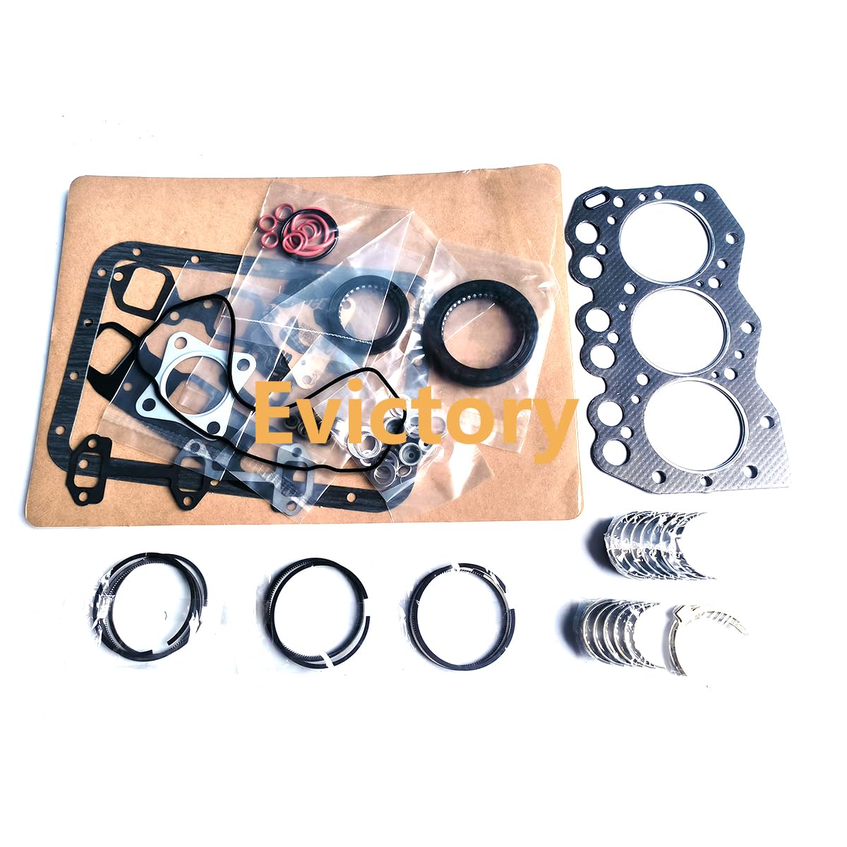 Per YANMAR revisione 3TN66 parti anello pistone albero motore cuscinetto biella kit completo guarnizione