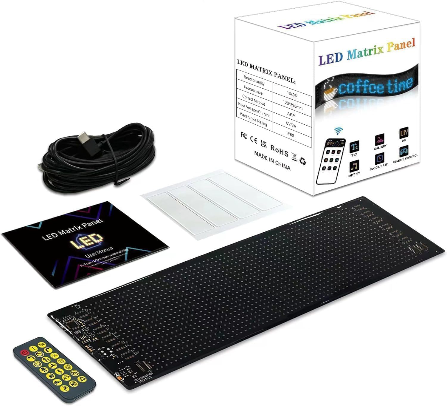 MIMIRGB Devil Eyes Light for Windshield Cars/SUVs Programmable LED Eyes [Upgraded Chip Two Screens 100% Synchronized] 15"x4" with APP & Remote Control 5V USB Powered (1 Pcs)