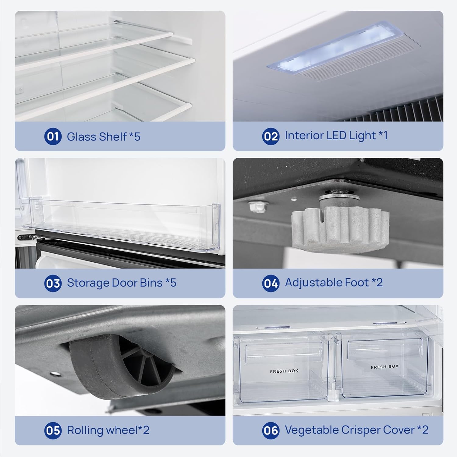 Smad Propane Refrigerator, 19.5 cu.ft Off Grid Propane Refrigerator with Freezer,110V/LPG Propane Fridge with Top Freezer, for Garage,RV,Cabin,Food Truck,Cottages Use