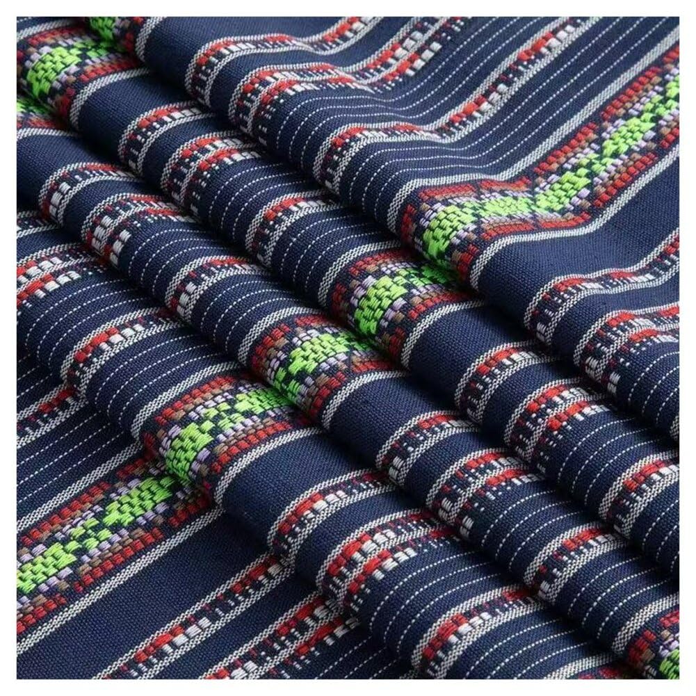 Tissu jacquard 1,5 x 3 m - Tissu d'ameublement bohème - Tissu décoratif - Tissu