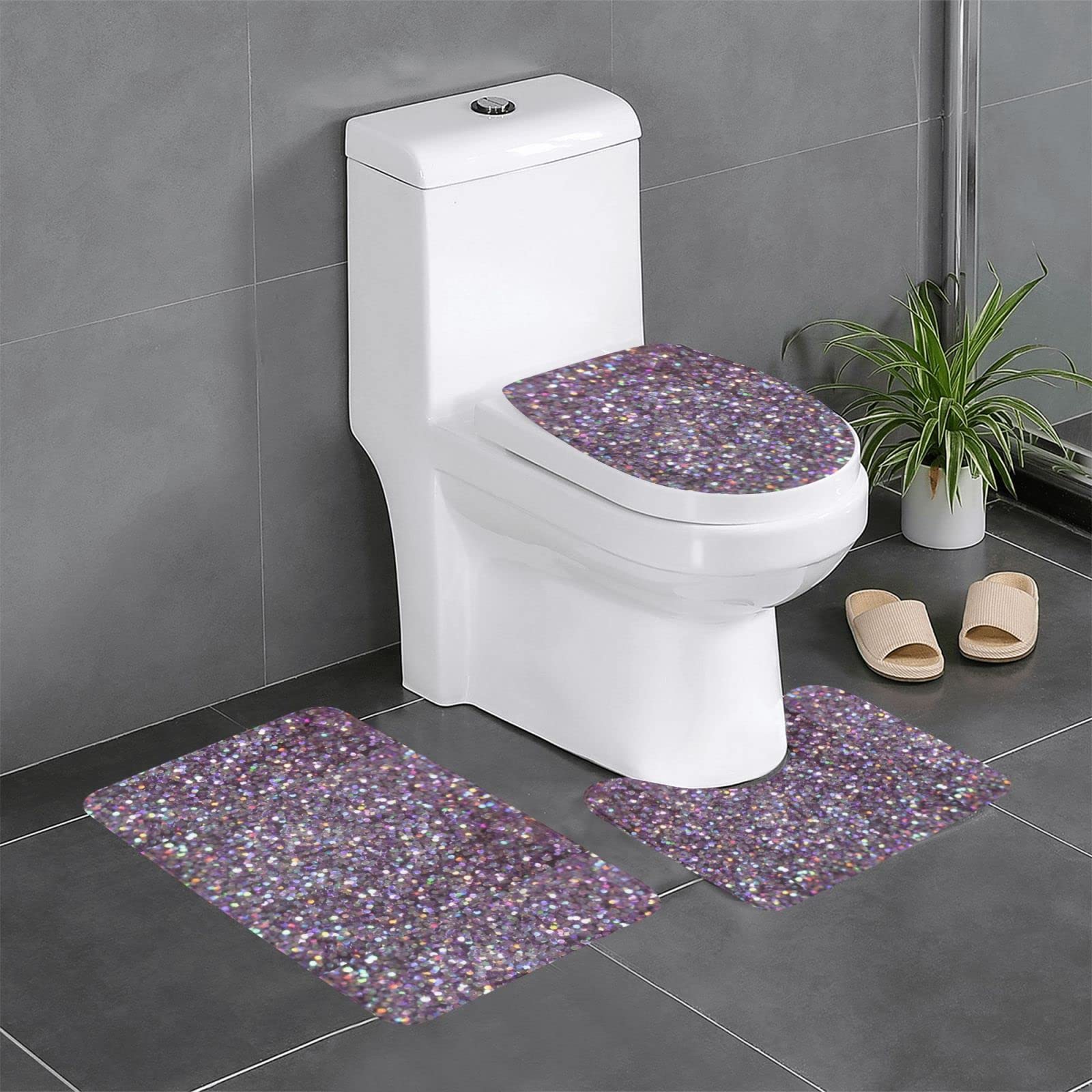 Tapis de sol antidérapants en flanelle douce : lot de 3 pour un nid douillet