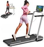 Mobvoi Home Treadmill SE Smart AI 3 in 1 Folding Treadmill Walking Pad Under Desk Running Machine 2.5 HP Compact Portable Remote Control TicSports APP Easy to Store for Home Office 120 KG 12 KMH - 1