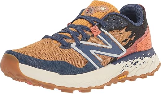 New Balance Women's Fresh Foam X Hierro V7 Trail Running Shoe, Golden Hour/Moon Shadow/Red Clay, 8.5