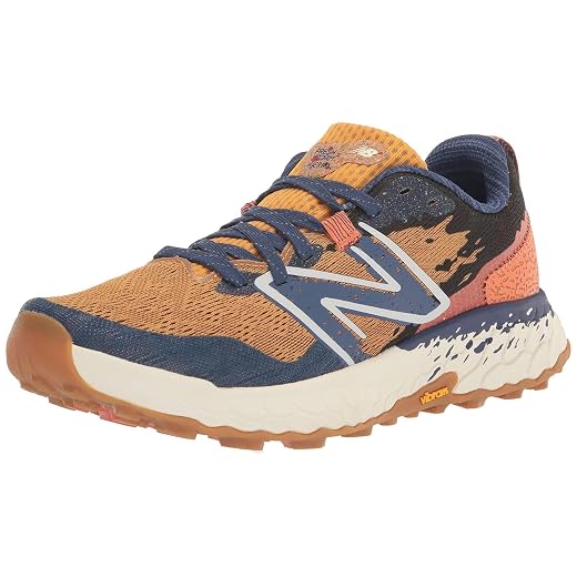 New Balance Women's Fresh Foam X Hierro V7 Trail Running Shoe, Golden Hour/Moon Shadow/Red Clay, 10
