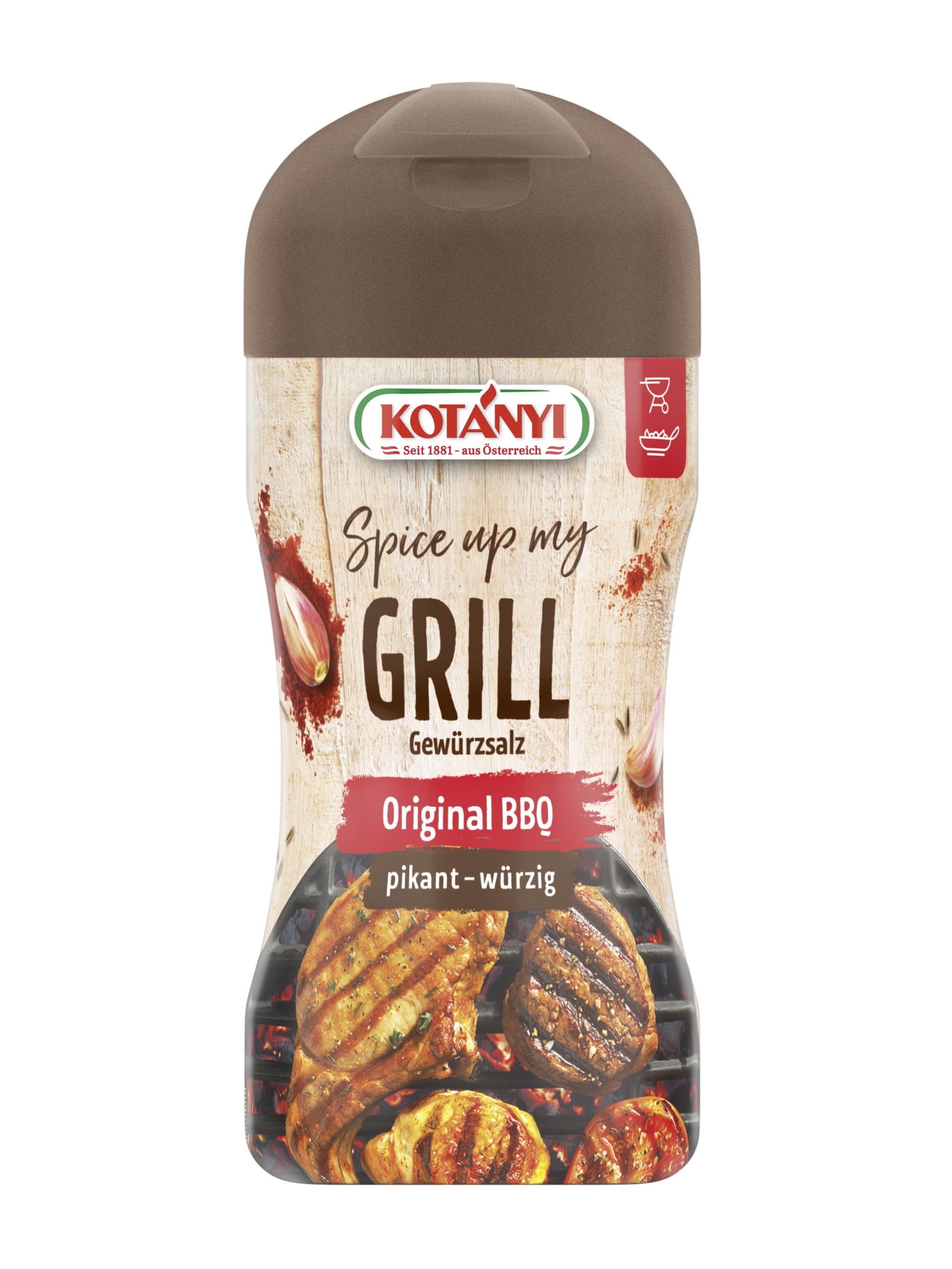 KOTÁNYI Grill Barbecue Grillgewürz 115g - BBQ-Rub für jede Fleischsorte - Marinade für Fleisch - Gewürzmischung zum Grillen - [Jetzt für die nächste Grillparty bestellen!]