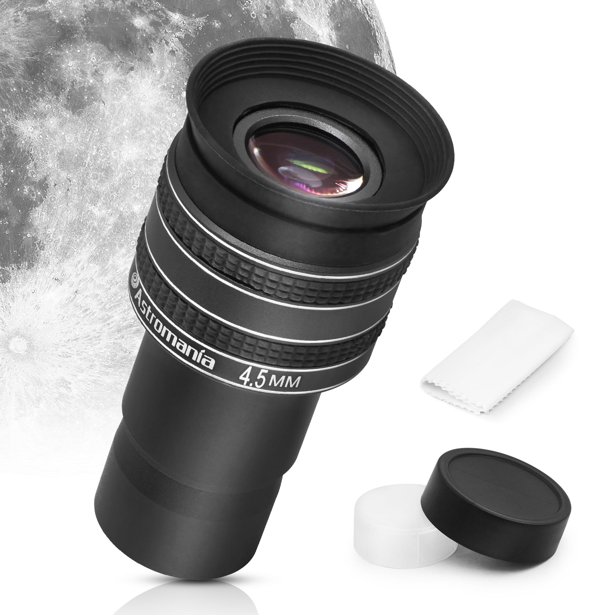 Astromania Telescope Eyepiece 4.5mm, Wide Angle 58 Degree Apparent Field Planetary Eyepiece for 1.25 inch Astronomy Telescope & Filter, Fully