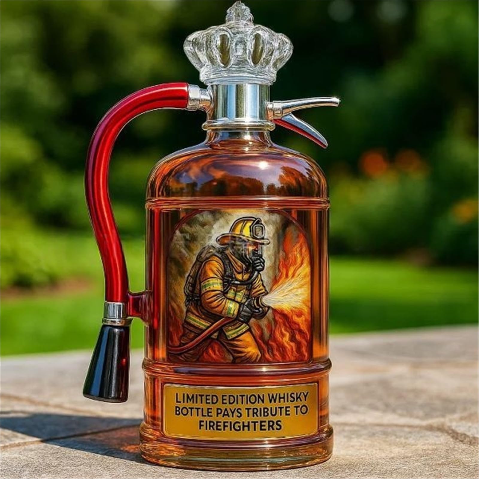 VHcgCGJ Animal-shaped decanter, 300ML Whiskey Decanter Wine Bottles Art Statue Figurine - Interesting Glass Statues(#1)