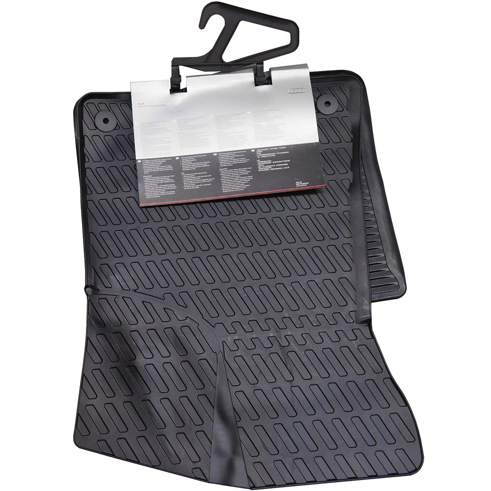 Audi 8P1061501041 Rubber Floor Mats Front Black A3 Pack of 2