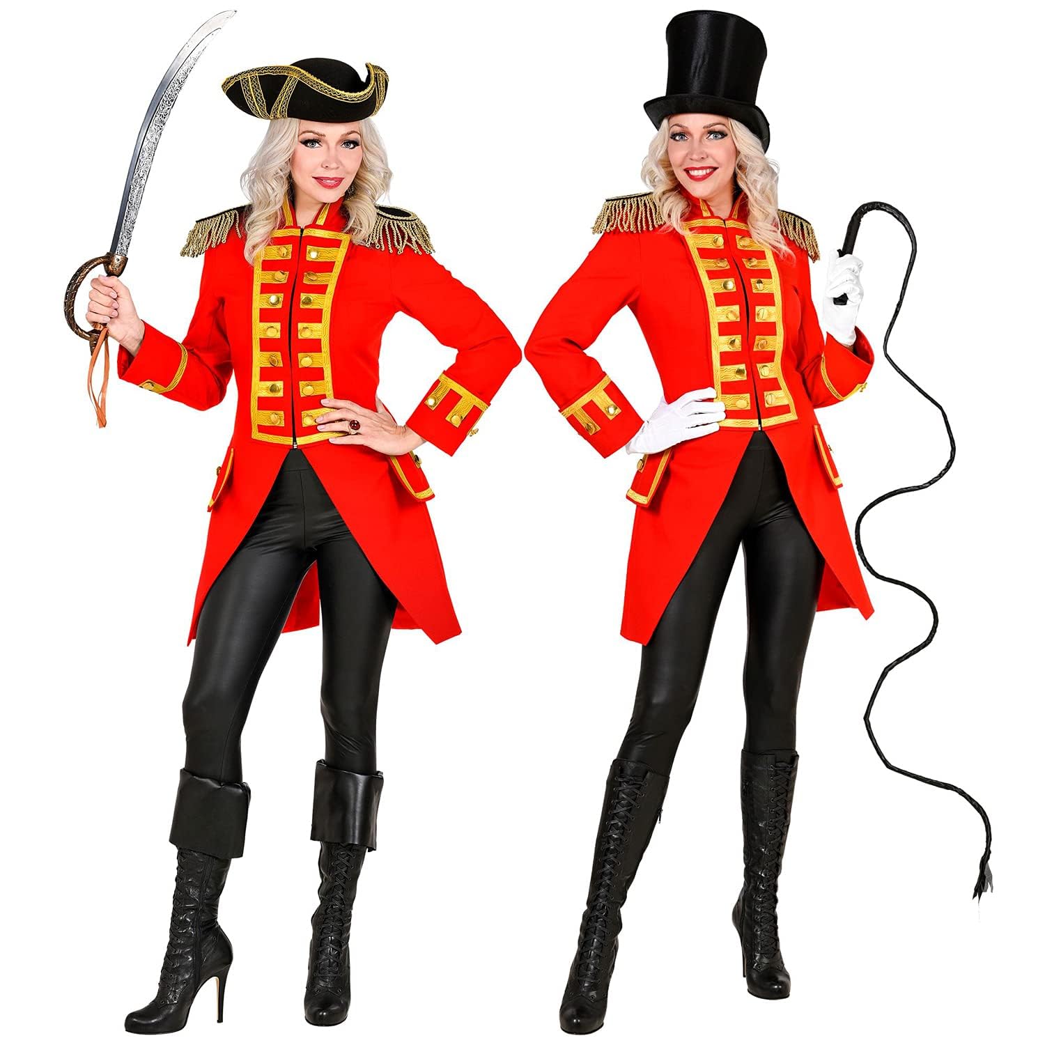 Widmann - Costume parade tailcoat, gothic, pirate, rock star, circus director, guard uniform, theme party, carnival