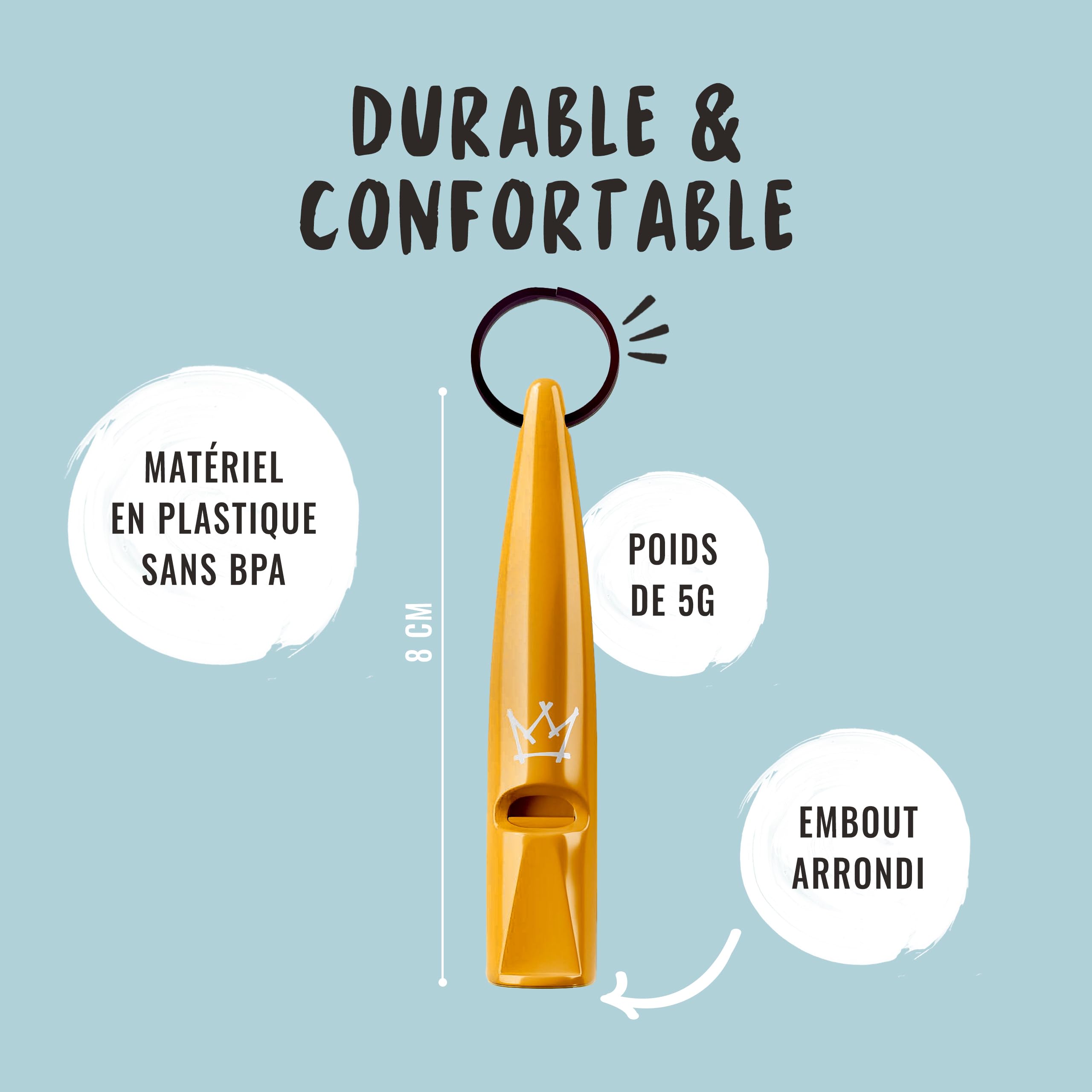 Rudelkönig Sifflet Chien Rappel Professionnel - Sifflet pour Chien - Outil de Dressage de Haute Qualité pour l'Éducation Canine