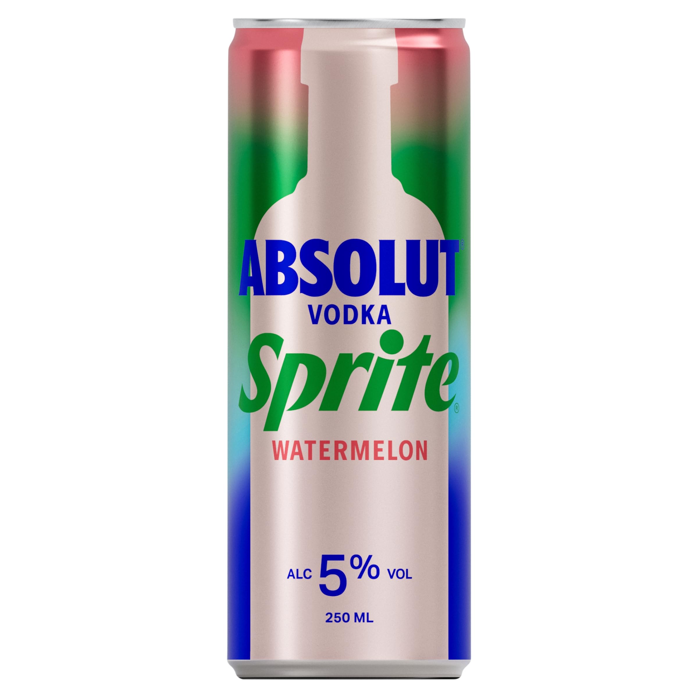 Absolut Vodka con Sprite Watermelon, Cóctel Clásico y Refrescante, Bebida Preparada con 5% de…