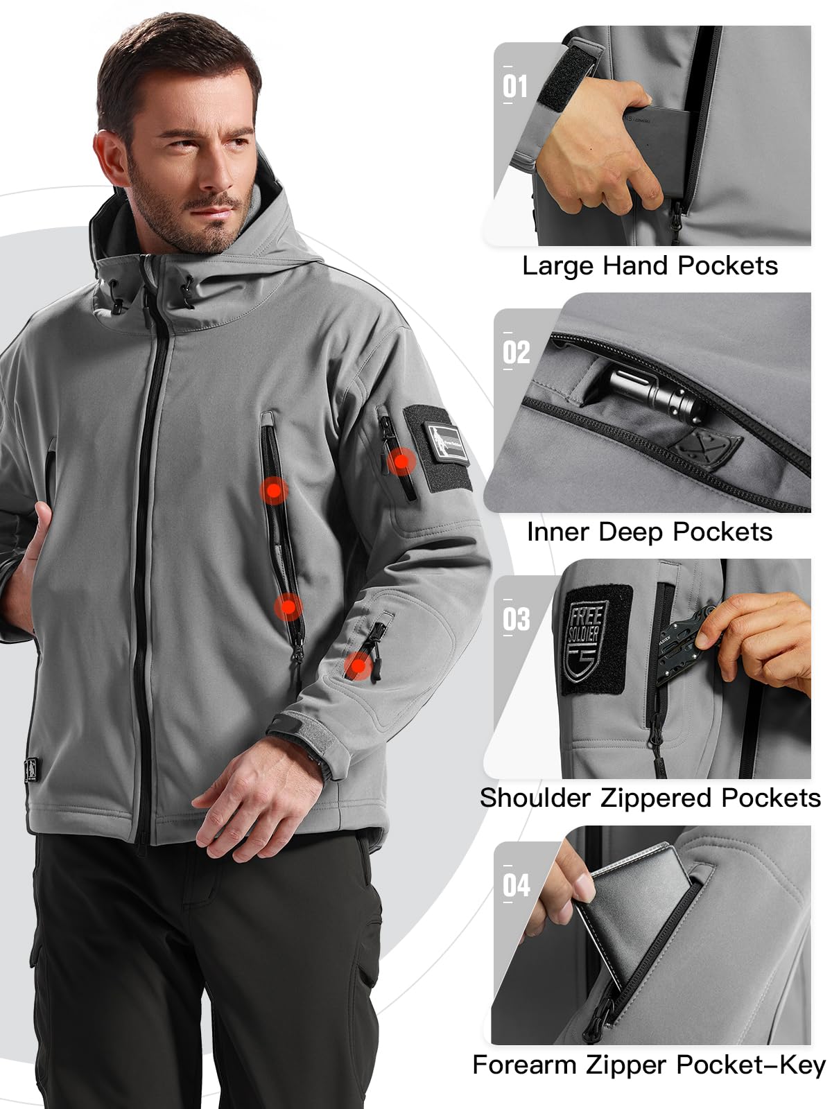 FREE SOLDIER Softshell Mężczyźni Jacke
