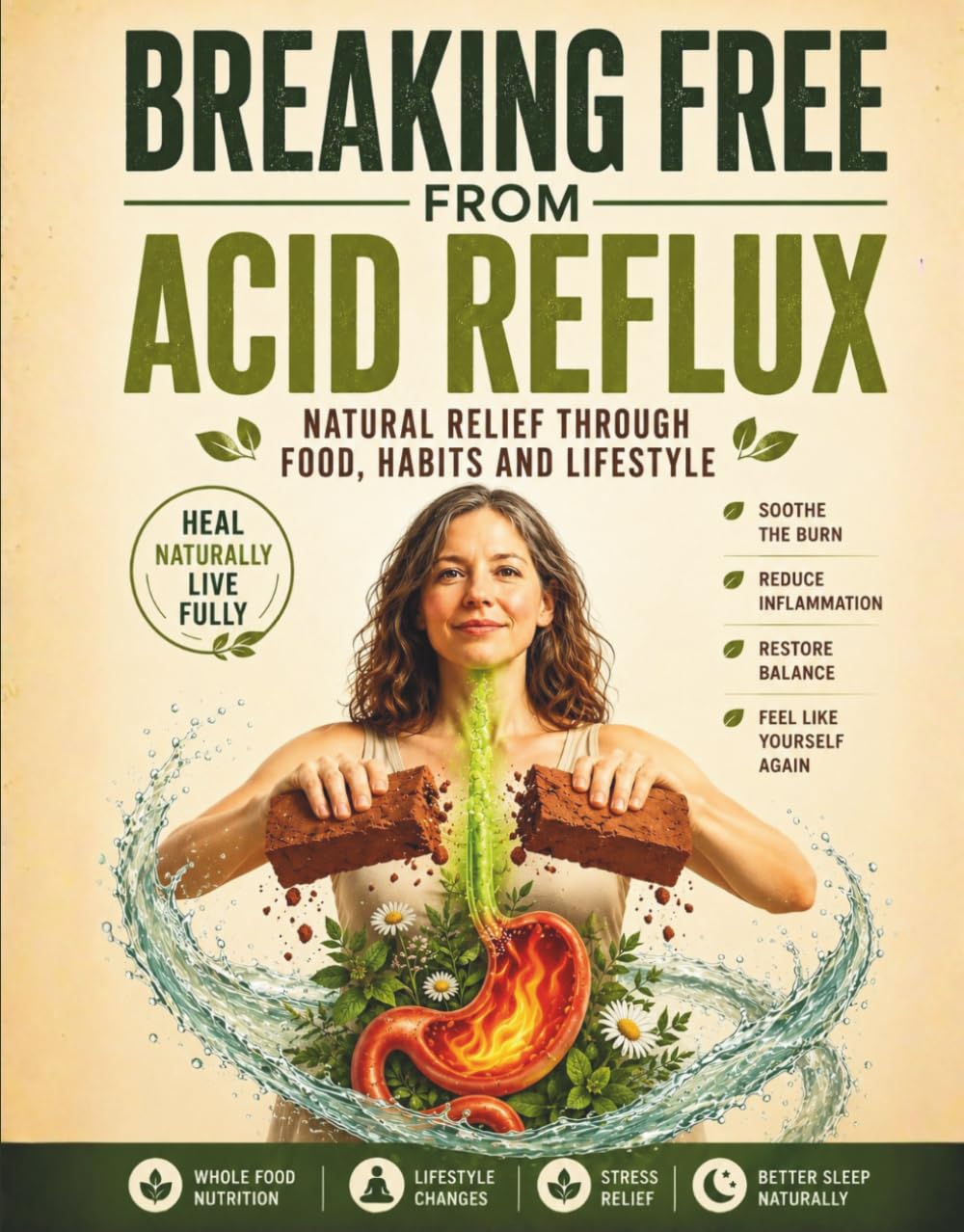 BREAKING FREE FROM ACID REFLUX: Natural Relief Through Food, Habits and Lifestyle. Strategies to Calm GERD, LPR, and Stomach Burning.