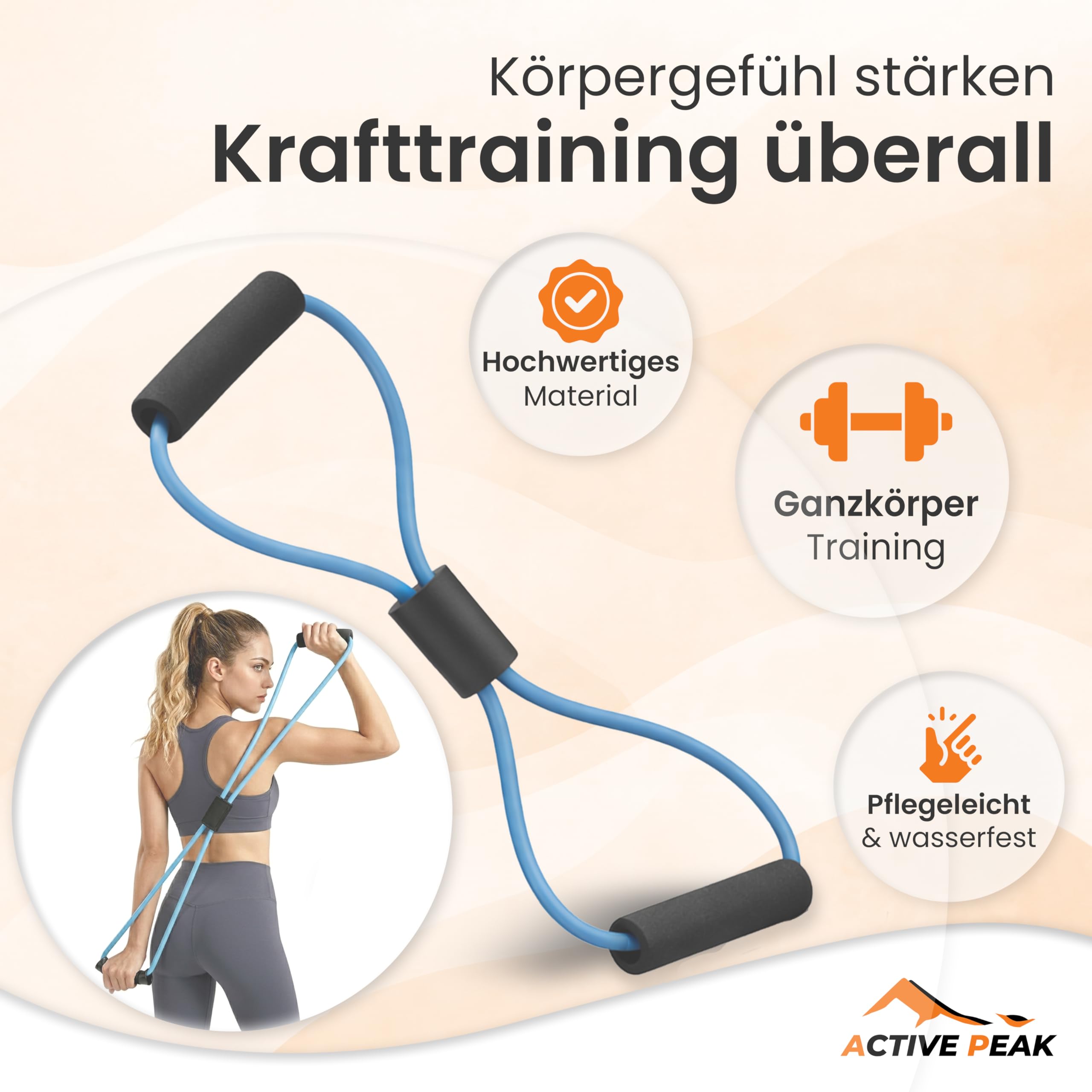 Set fitness 7 in 1 AB Wheel, maniglie push-up, corda per saltare, fascia di resistenza, passanti per piedi, allenamento addominale per la casa, attrezzatura sportiva per la casa e la palestra