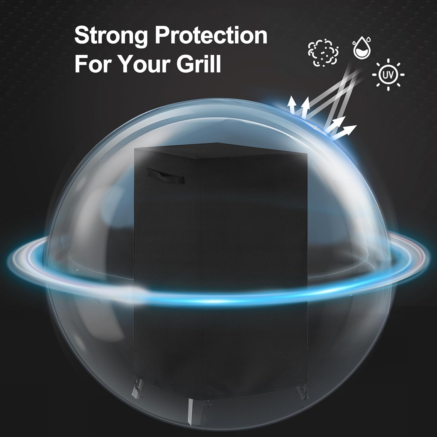 Smoker Cover Fit for Pit Boss Grills PBV3G1 Vertical Smoker, Outdoor Waterproof Grill BBQ Grill Cover Outdoor Grill Cover Vertical Smoker Cover（24" D x 23" W x 47" H）