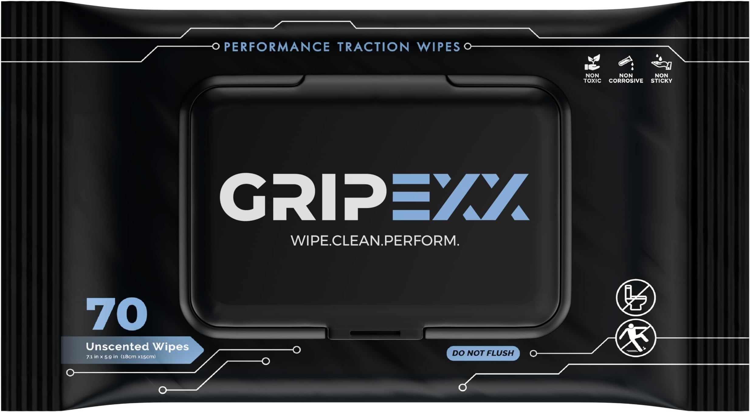 GRIPEXX - 70 Shoe Wipes, Multipurpose Sneaker Wipes for Basketball & Sneakerheads - Alternative to Basketball Grip Spray