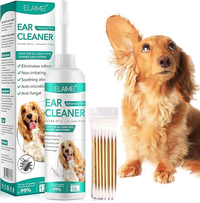 Anyangjia Dog Ear Cleaner, Removal Ear Powder for Pets Dog