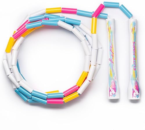 Elite Jumps - Do Hard Things 1 Beaded Jump Ropes Crossover Jump Rope for Your Exercise Equipment Segmented Jump Rope