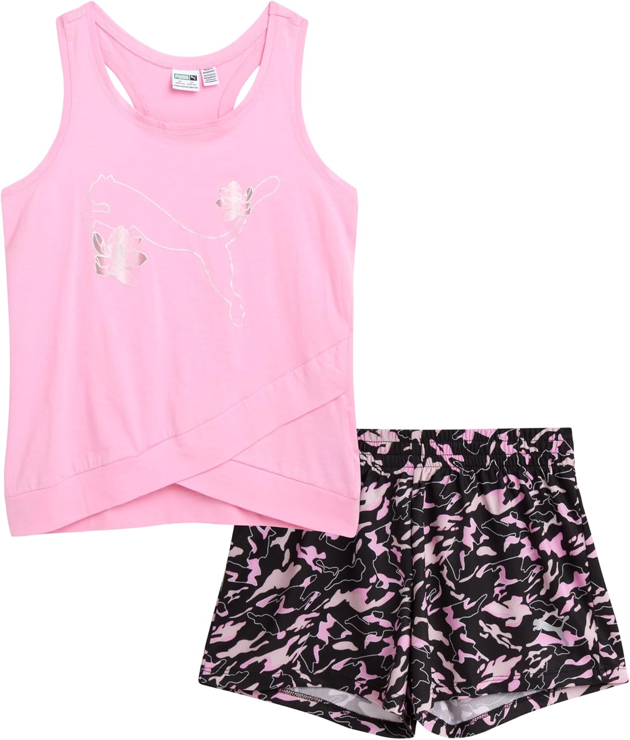 Shorts Puma Outfit Girls PUMA Girls' Active Shorts Set Piece