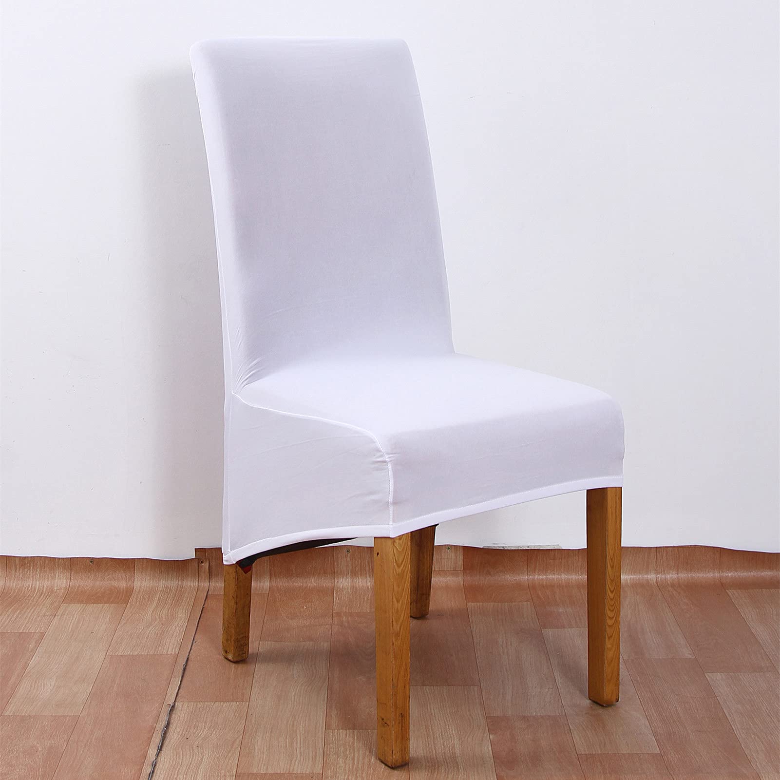 JunJiale Set di 8 coprisedie per sala da pranzo, per casa, feste, hotel, cerimonie, matrimoni, colore: blu scuro