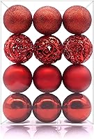 Vista 15 de AMS Bolas de Navidad de 2.36 pulgadas / 2.362 in, 24 unidades, adornos inastillables, decoraciones de temporada para decoración de árboles, Café