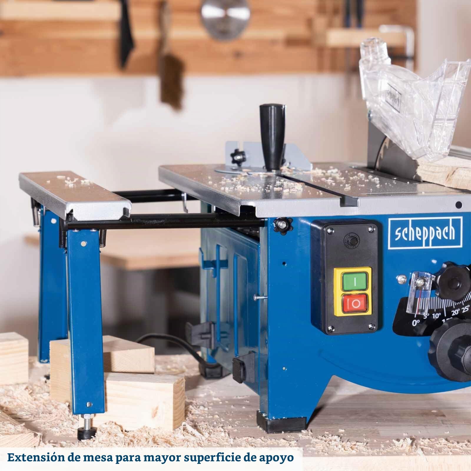 Sierra de mesa HS80 Scheppach - 230V 50Hz 1200W - 8'' marca Scheppach